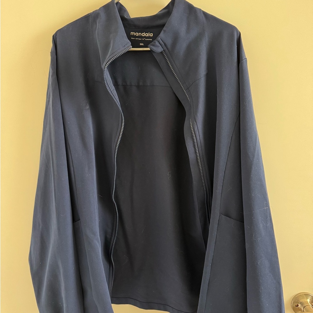 Mandala Navy Scrub Jacket